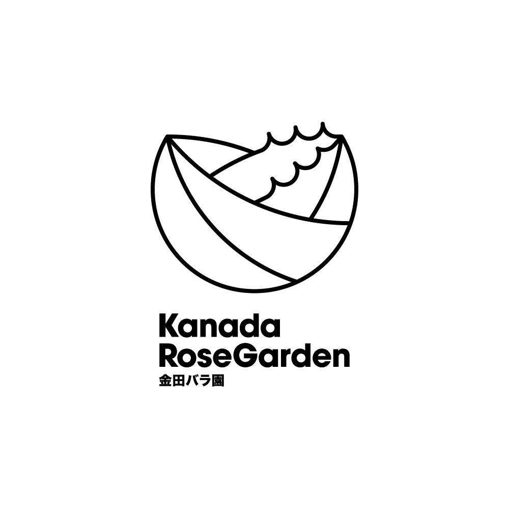 金田バラ園のロゴデザイン